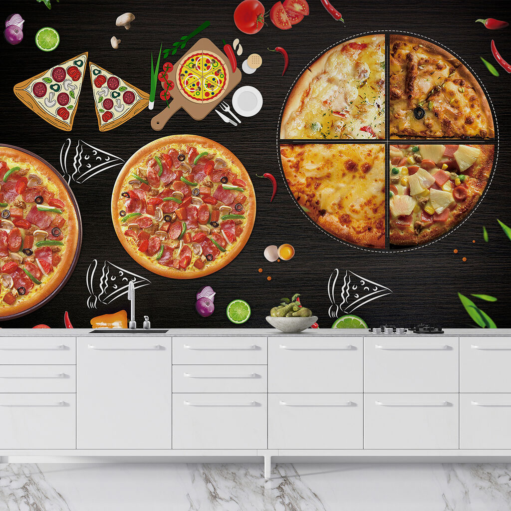 Pizze na tmavom pozadí — interiér 3