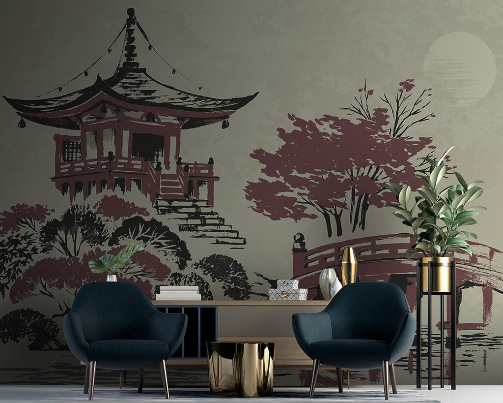 Pagoda s červeným mostom — interiér 3