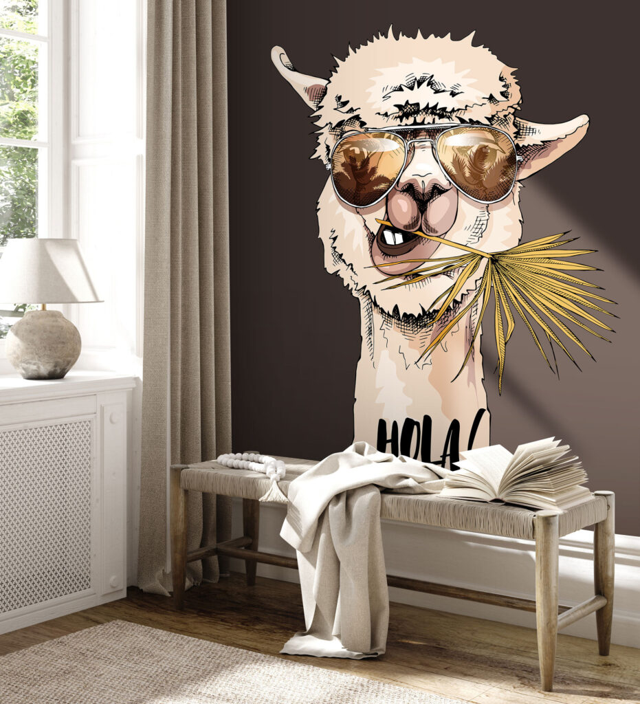 Lama so slnečnými okuliarmi — interiér 3