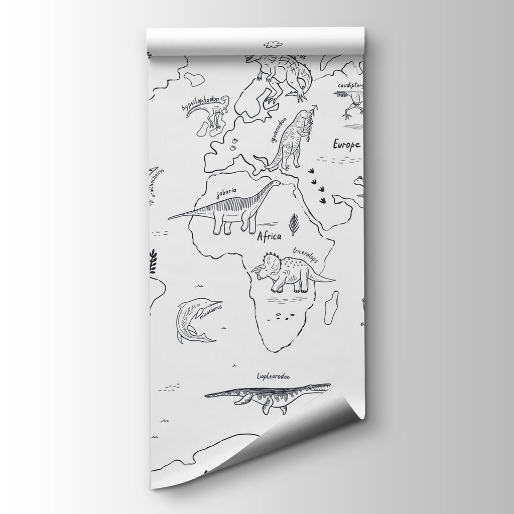 Mapa sveta so zvieratkami — pohľad na tovar