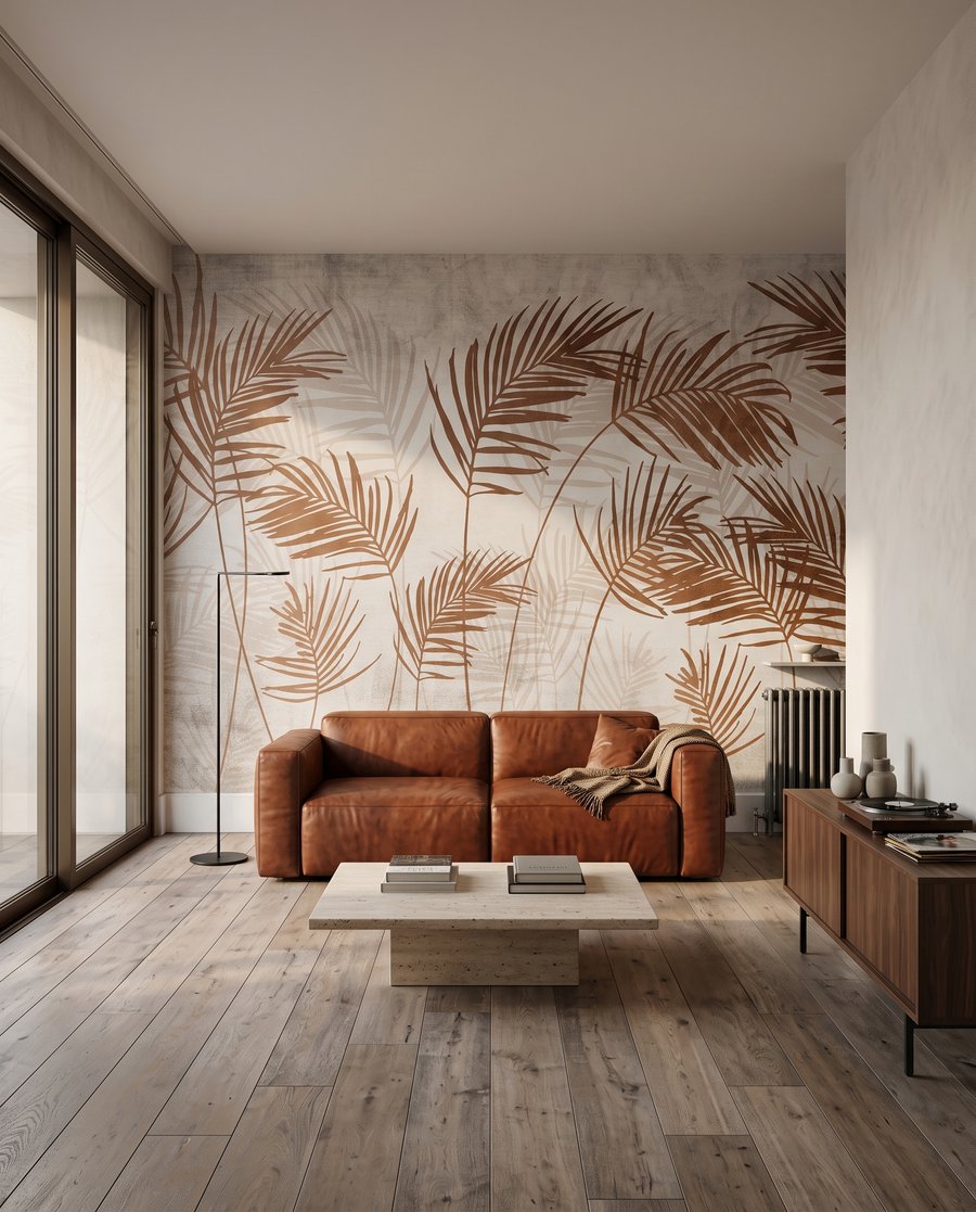 Štíhle palmové listy — interiér 3