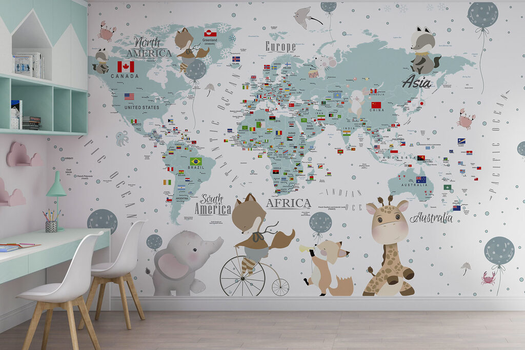 Veselá mapa sveta — interiér 2