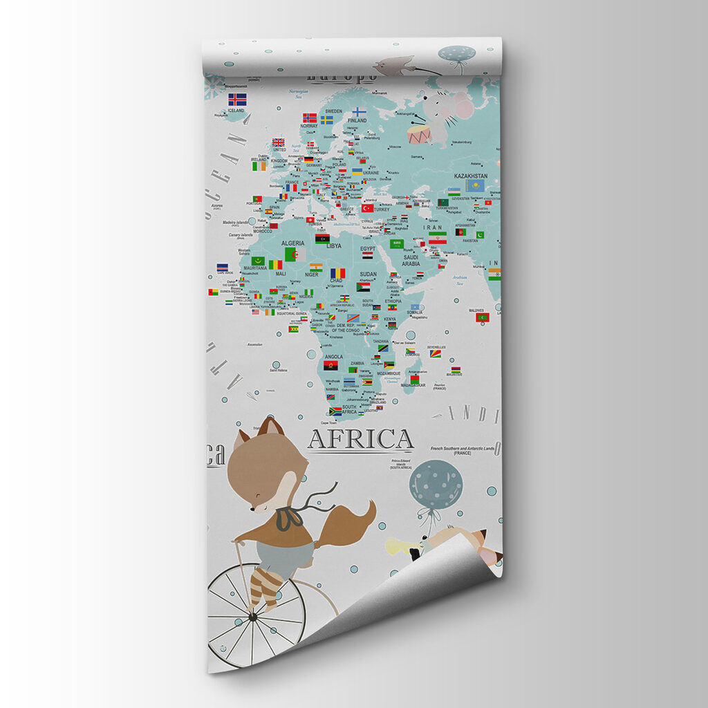 Veselá mapa sveta — pohľad na tovar