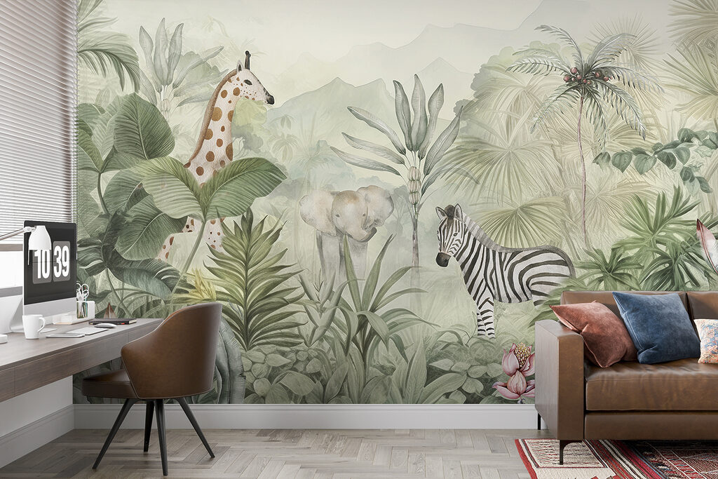 Zebra medzi jemným lístím — interiér 3
