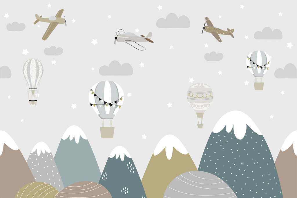 Lietadlá nad horami — celý dizajn