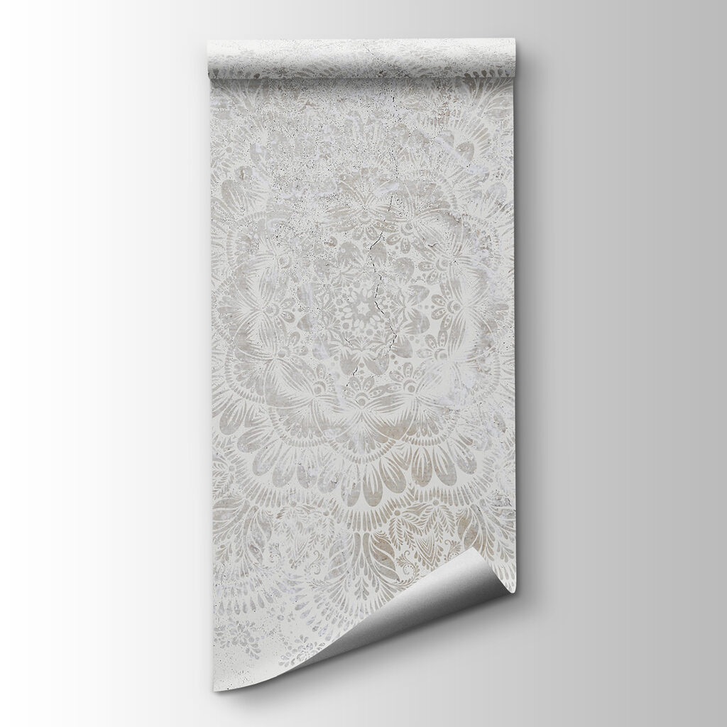 Biele kvetinové ornamenty — pohľad na tovar