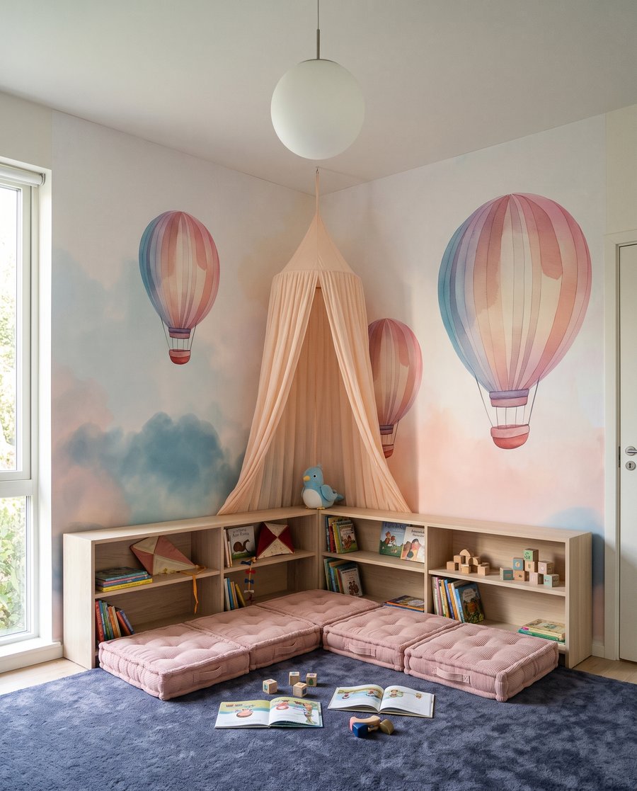 Tri balóny nad oblakmi — interiér 4