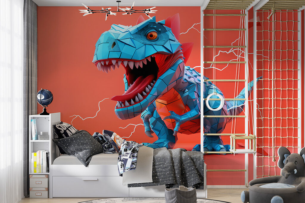 Modrý dinosaurus — interiér 1