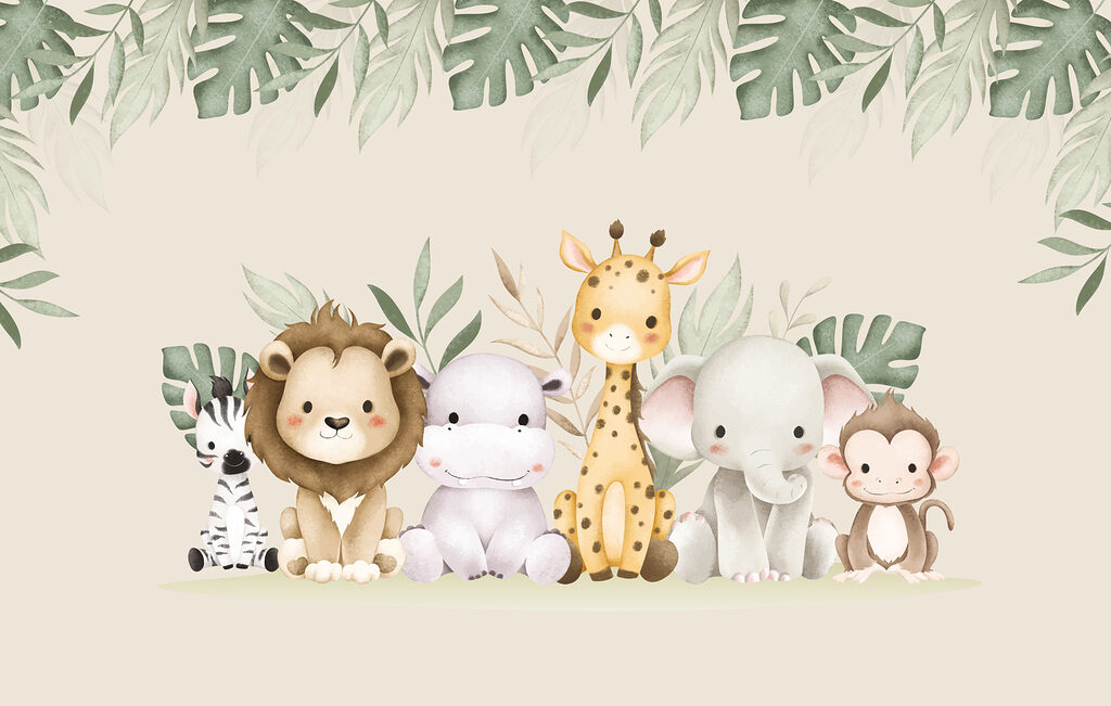 Safari kamaráti pod listami — celý dizajn