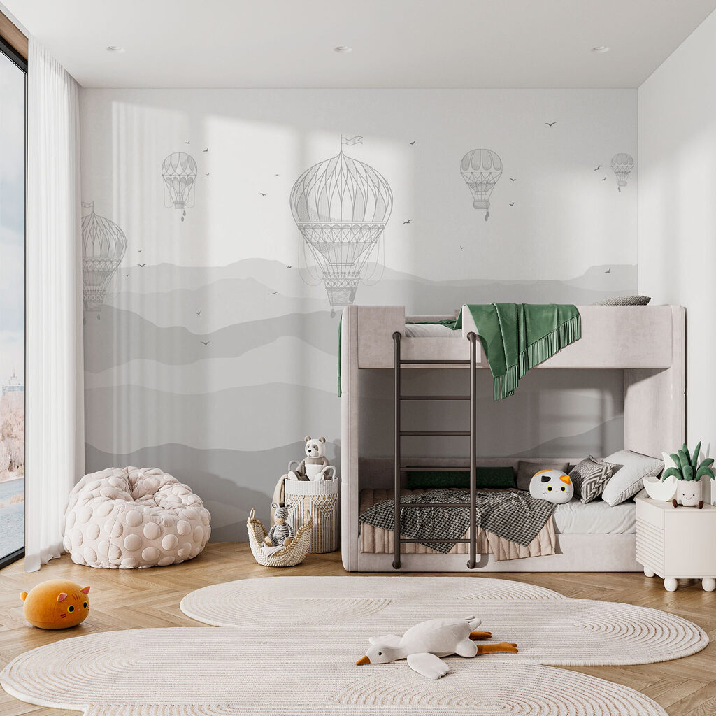 Balóny nad horskými vrstvami — interiér 2