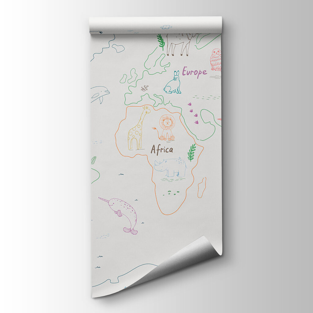 Hravá mapa sveta — pohľad na tovar