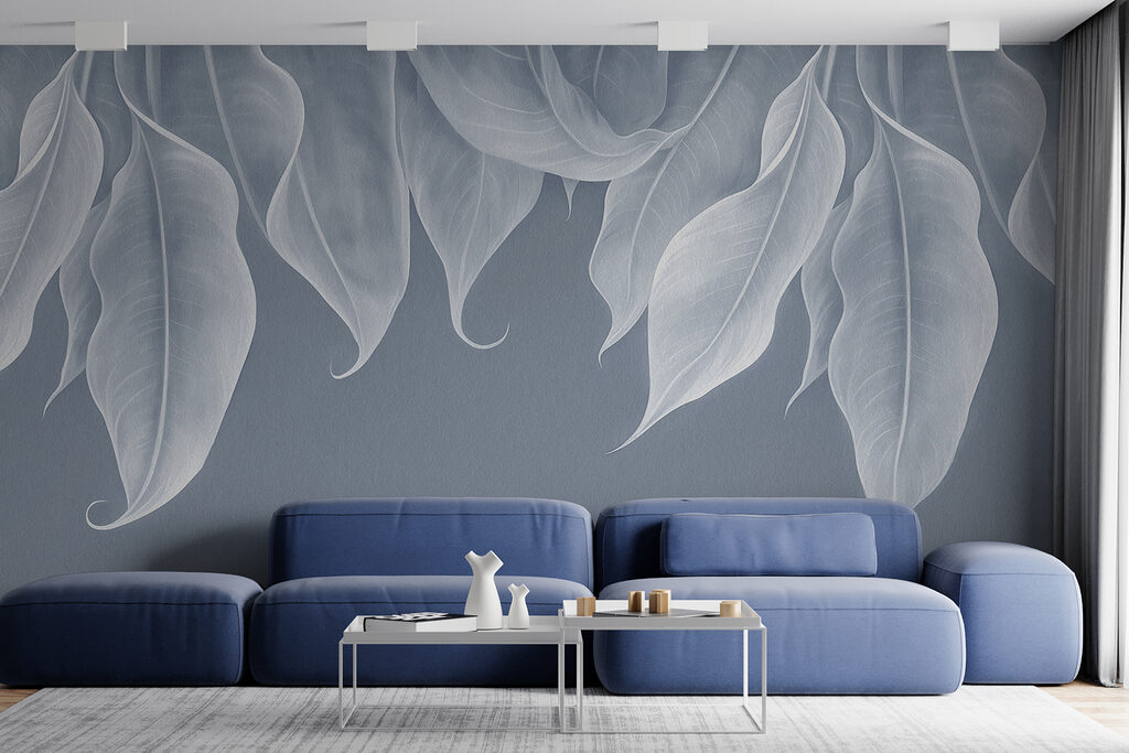 Visiace svetlé listy — interiér 3