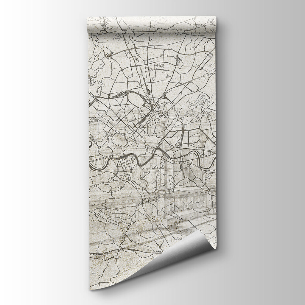 Mapa mesta s riekou — pohľad na tovar