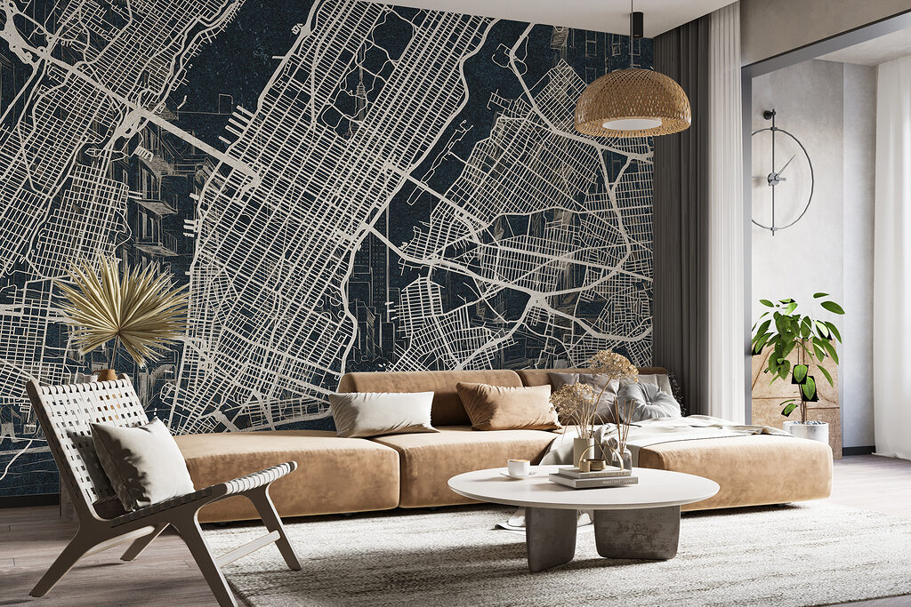 Manhattan v jemných líniách — interiér 2