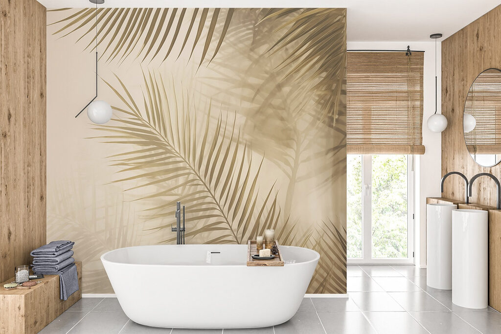 Palmové listy s tieňmi — interiér 2