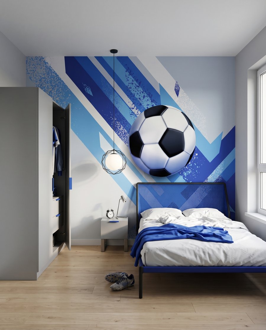 Futbalová lopta medzi pásmi — interiér 2