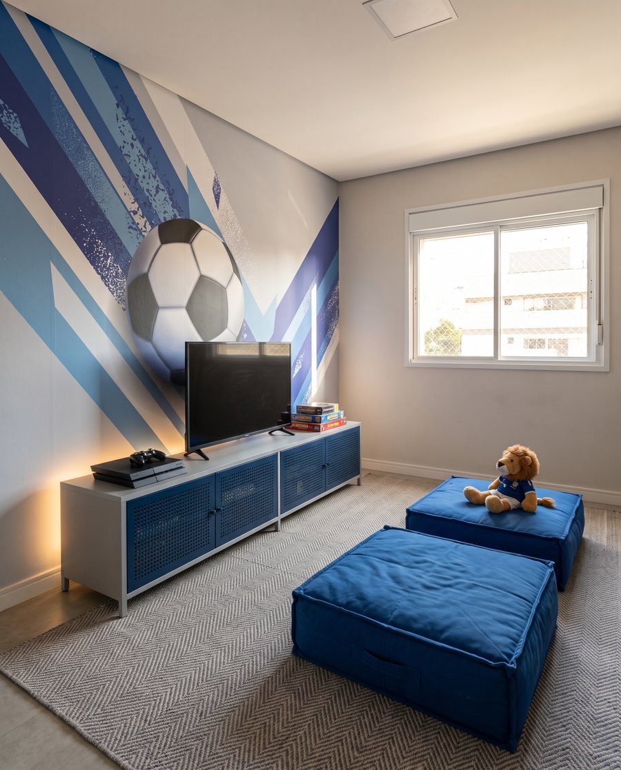 Futbalová lopta medzi pásmi — interiér 5