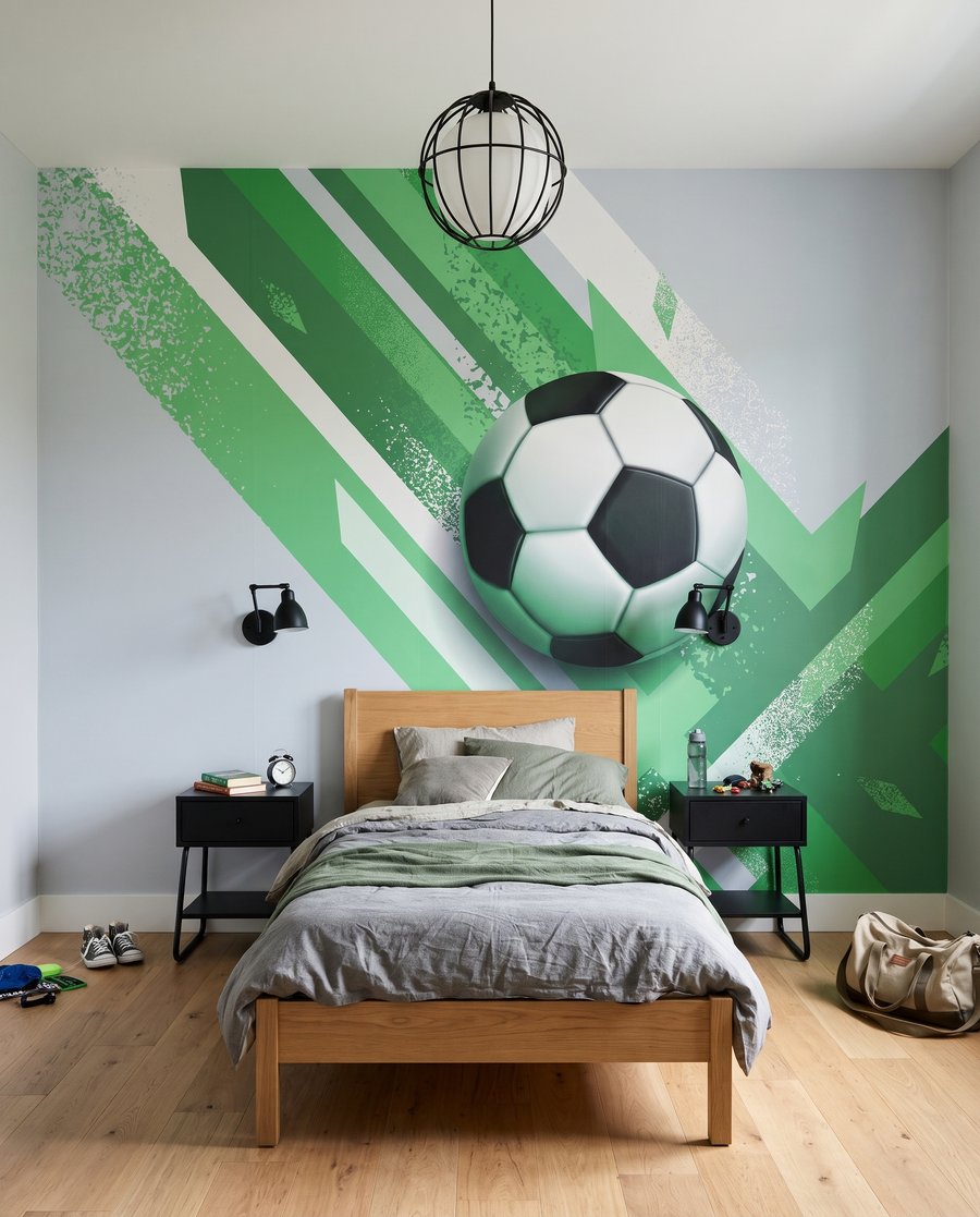 Futbalová lopta medzi pásmi — interiér 2