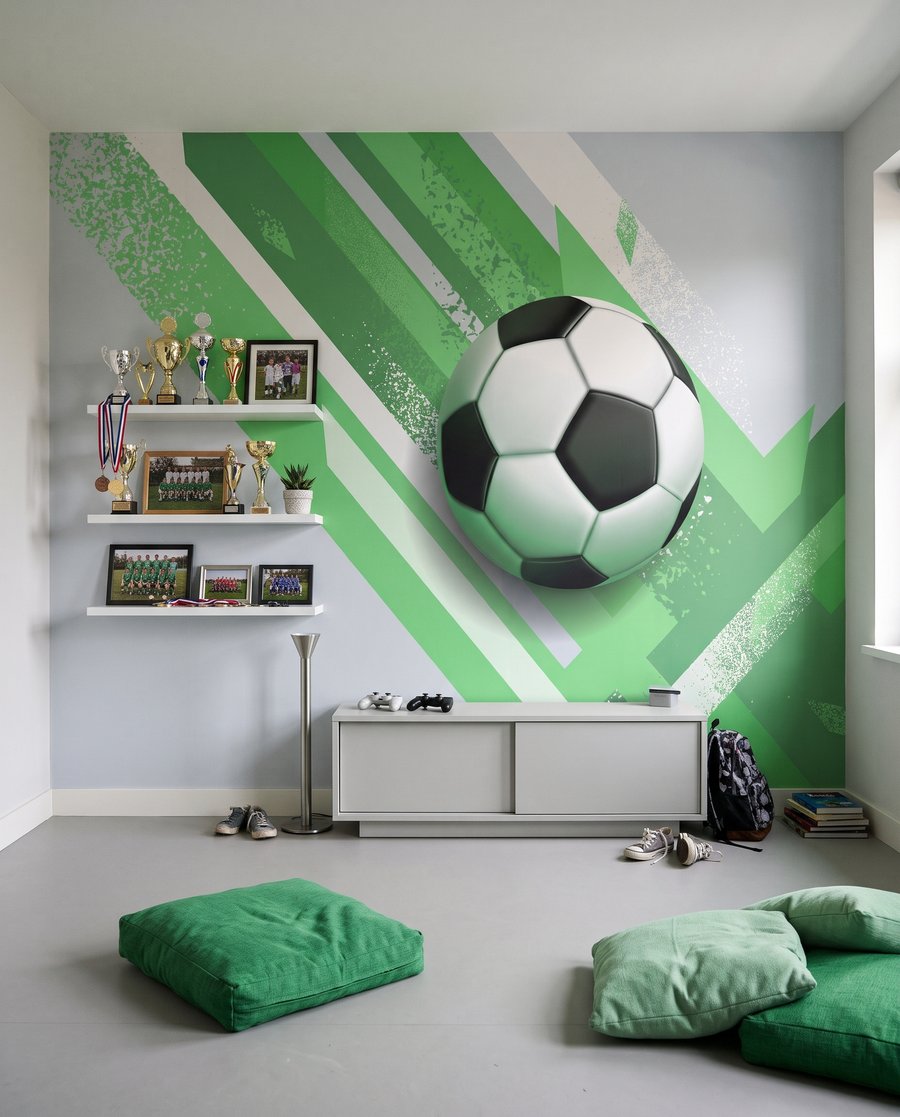 Futbalová lopta medzi pásmi — interiér 5