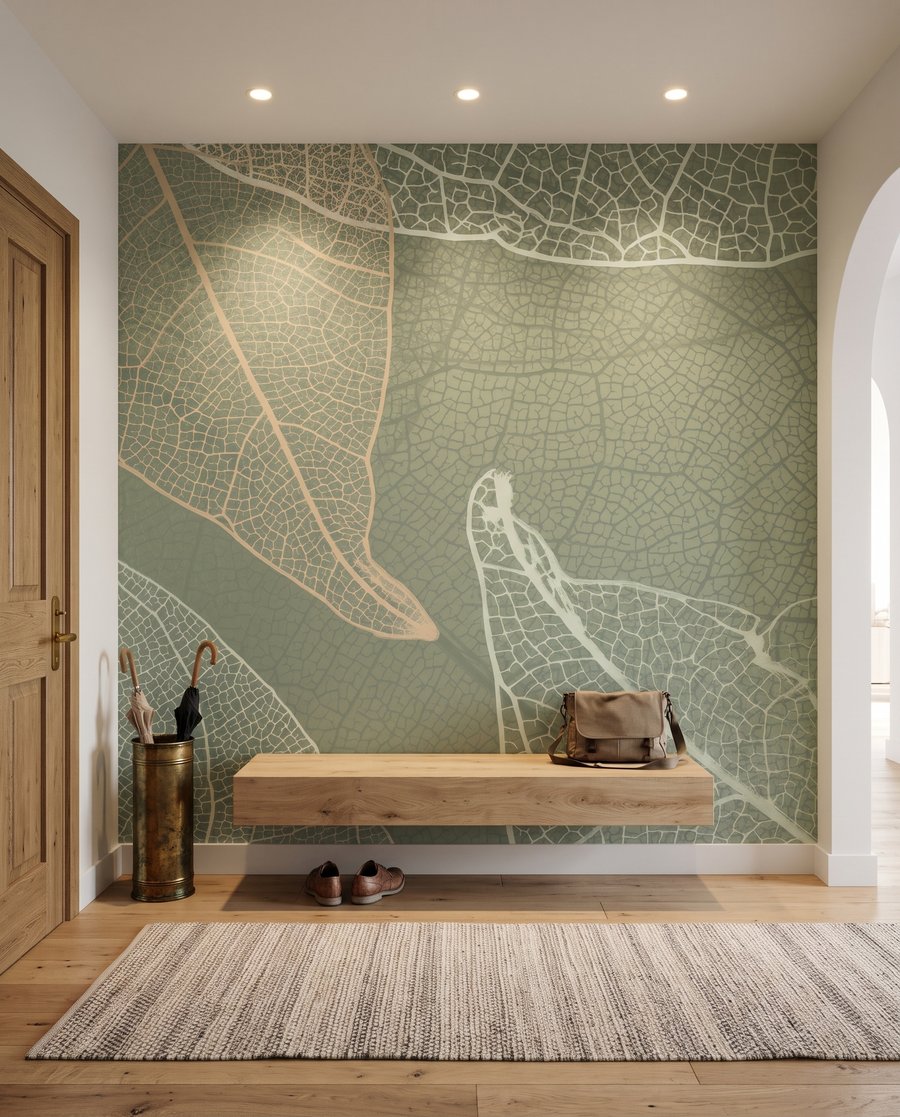 Kostry listov v diagonále — interiér 6