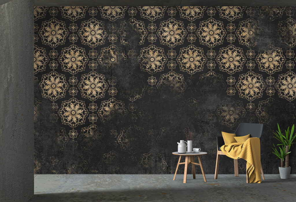 Okrúhle kvetinové ornamenty — interiér 3