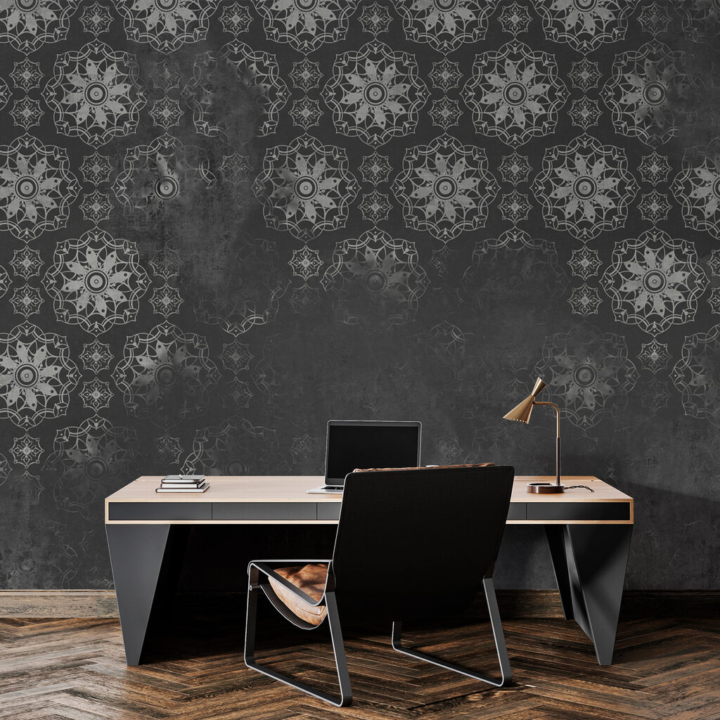 Okrúhle kvetinové ornamenty — interiér 3