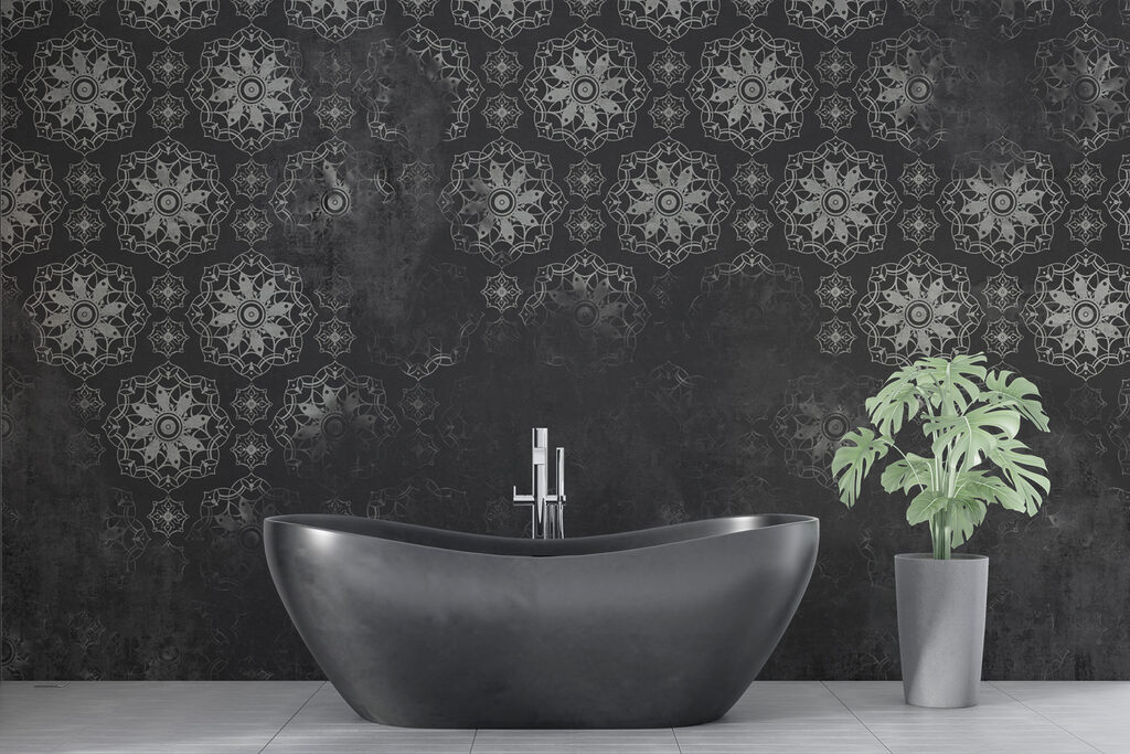 Okrúhle kvetinové ornamenty — interiér 4