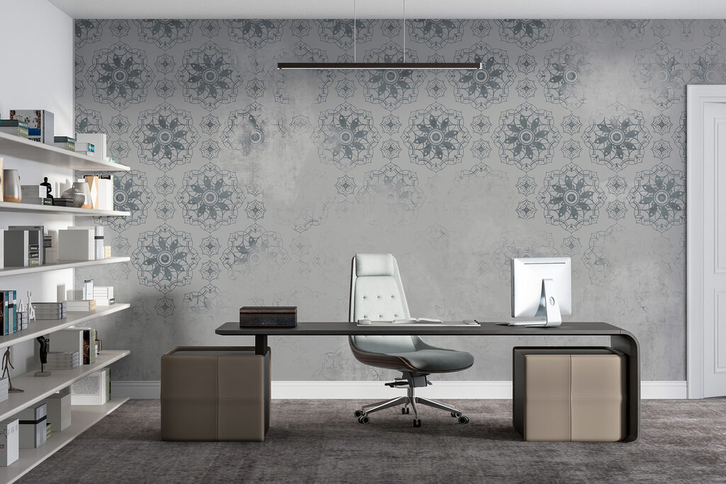 Okrúhle kvetinové ornamenty — interiér 3