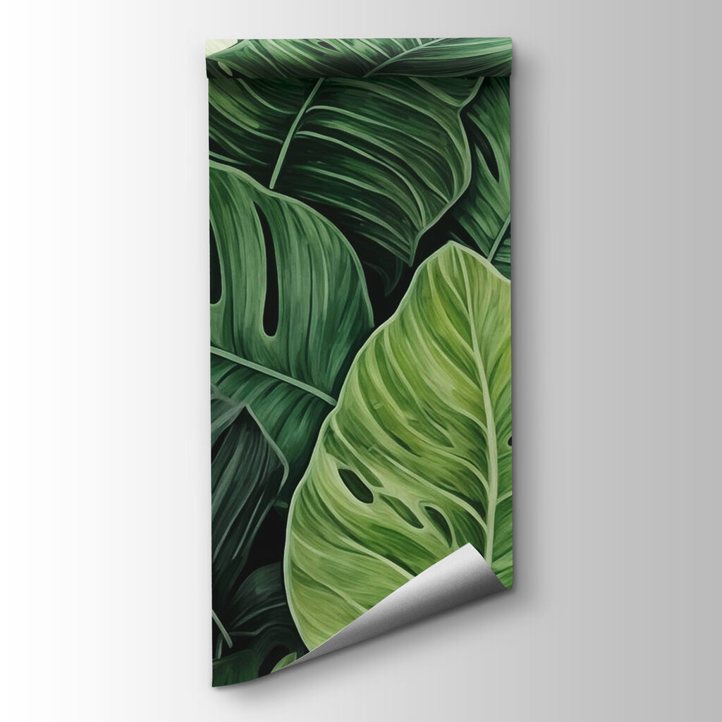 Monstera v listí — pohľad na tovar