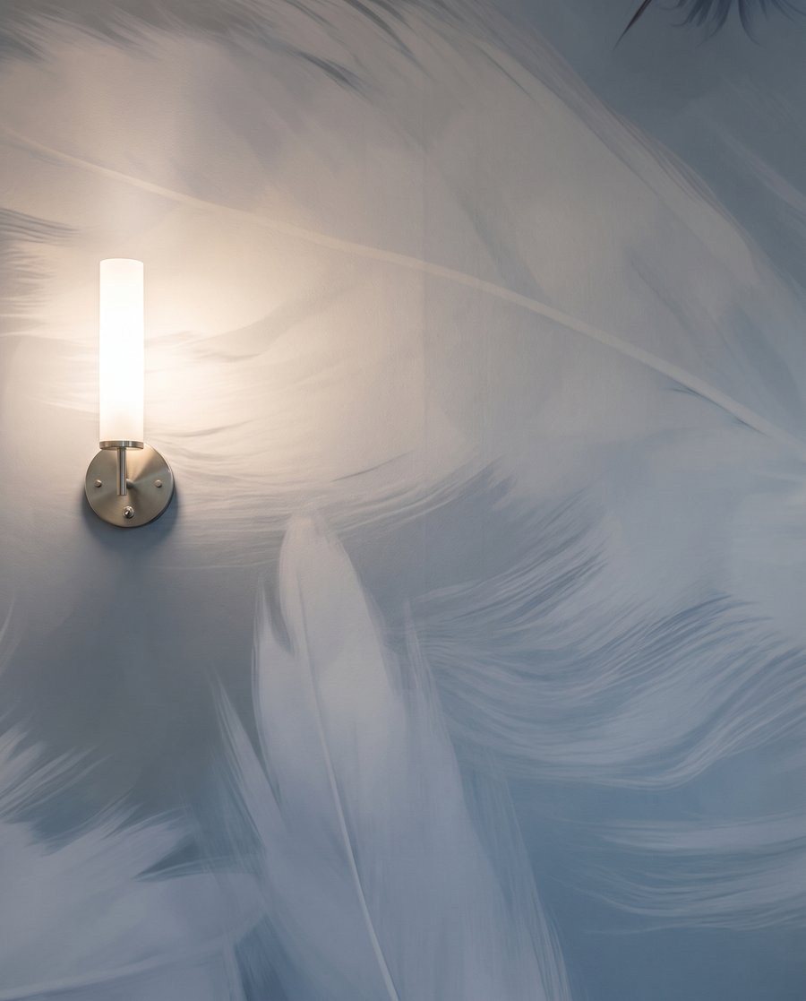 Ľahké perá vo vzduchu — detail