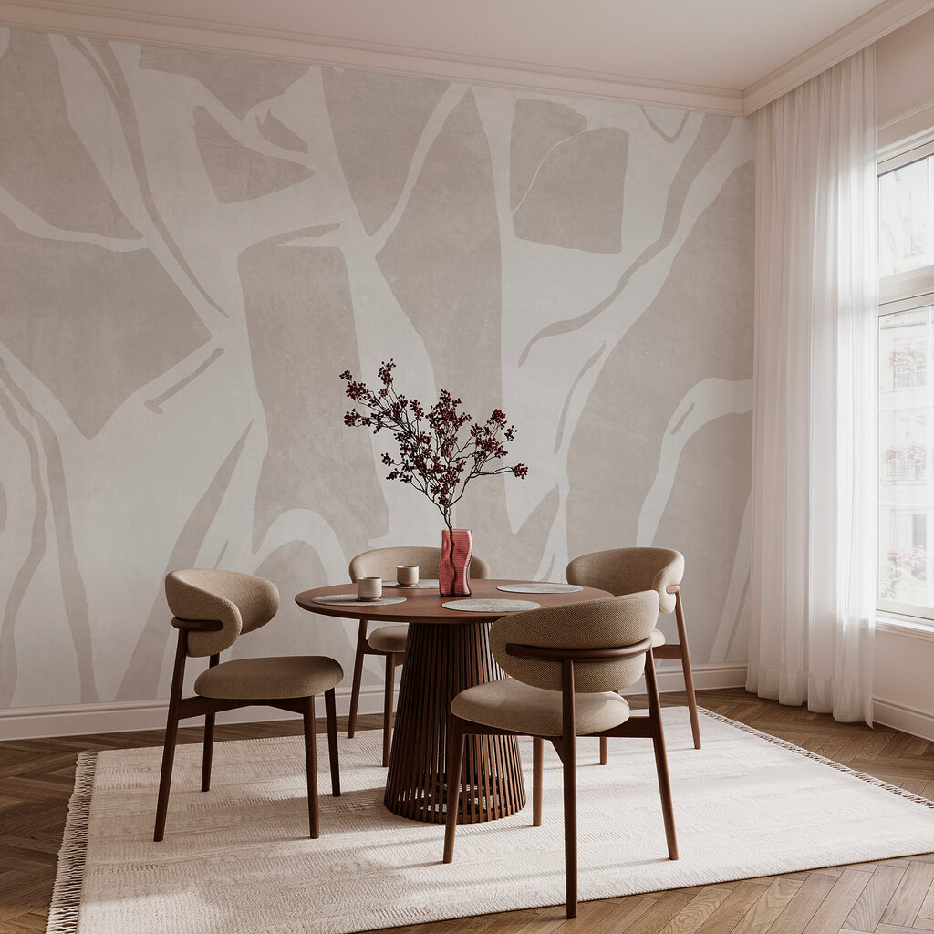 Svetlé kmene a vetvy — interiér 3
