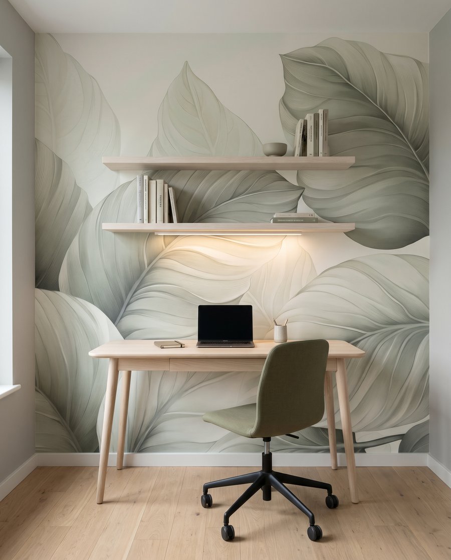 Okrúhle listy so žilkami — interiér 7