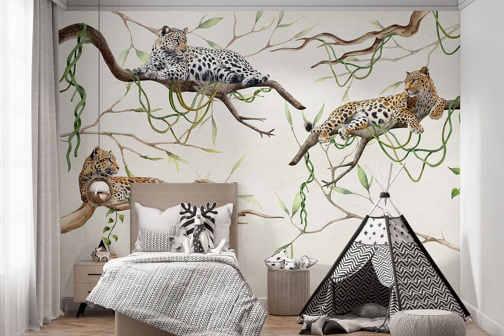 Leopardy na konároch — interiér 5