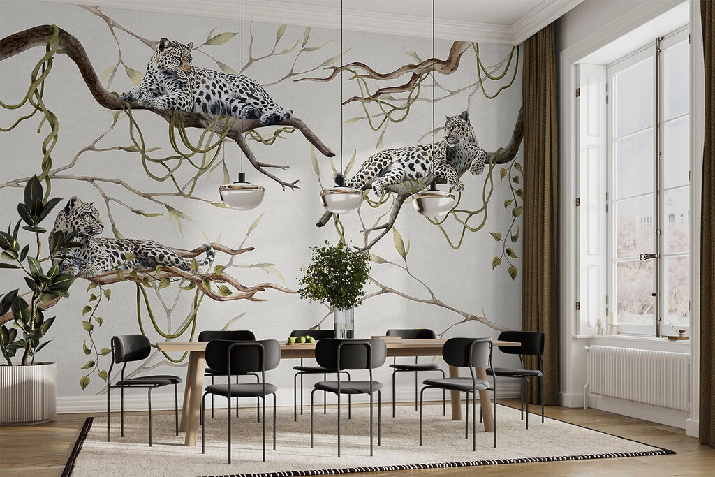 Leopardy na konároch — interiér 3