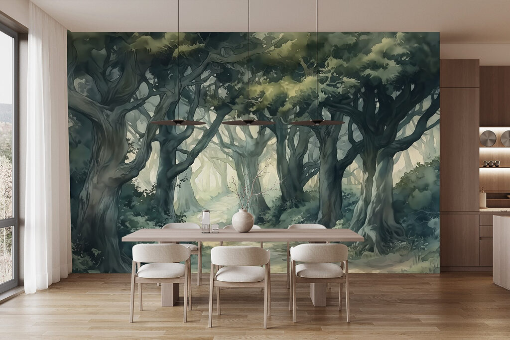 Chodník pod krivými stromami — interiér 5