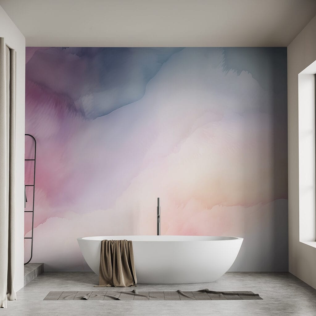 Akvarelové oblaky — interiér 2
