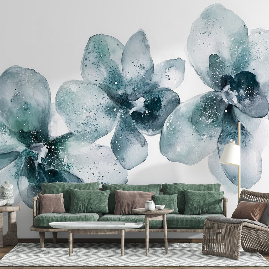 Akvarelové orchidey — interiér 2