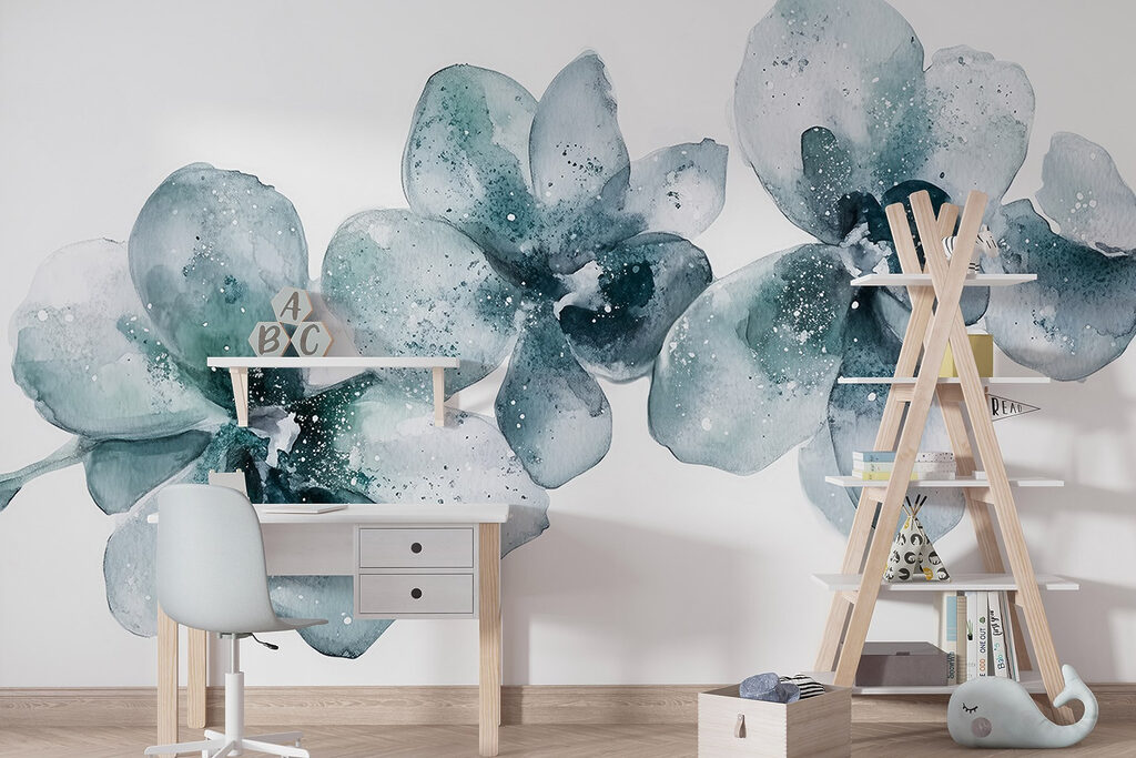 Akvarelové orchidey — interiér 4