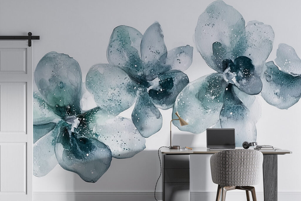 Akvarelové orchidey — interiér 5