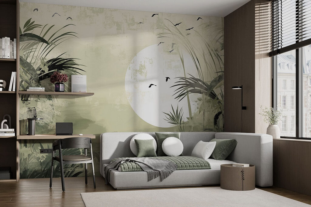 Mesiac nad tropickou krajinou — interiér 2