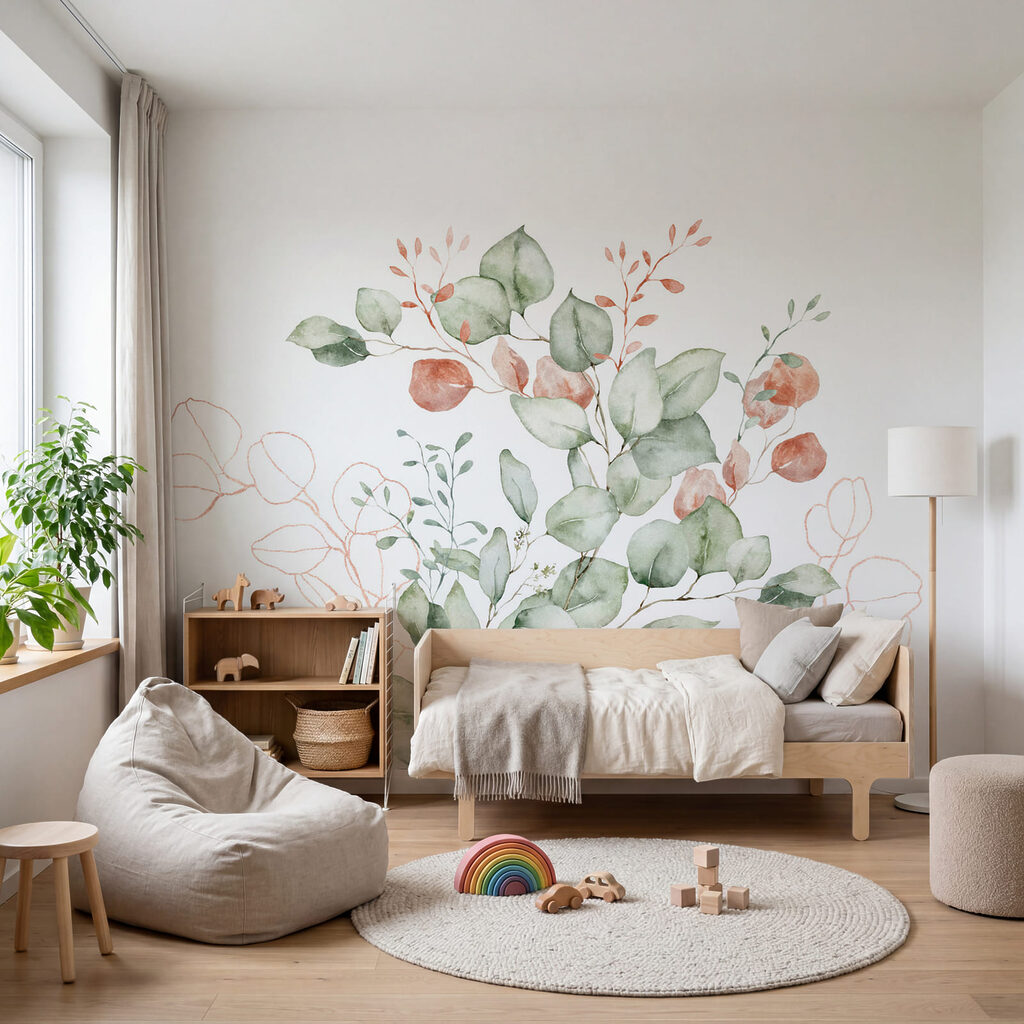 Okrúhle lístky s púčikmi — interiér 3