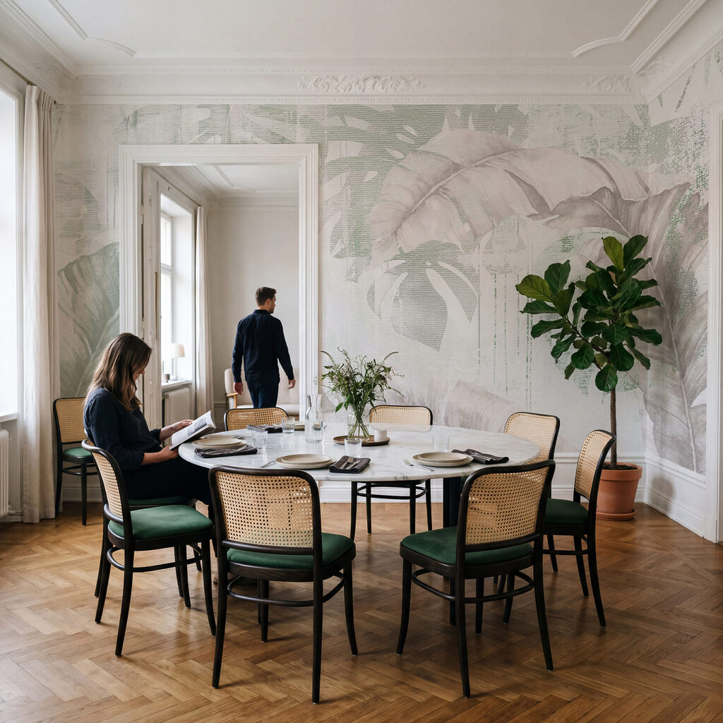 Vrstvené tropické listy — interiér 2