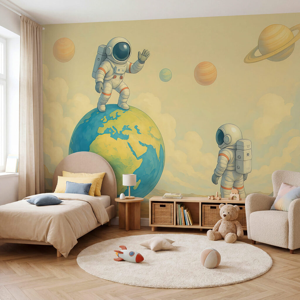 Astronauti pri Zemi — interiér 1