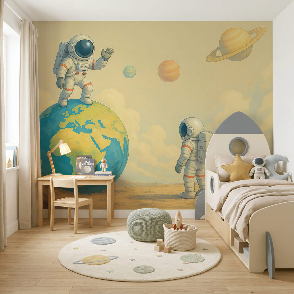 Astronauti pri Zemi — interiér 2