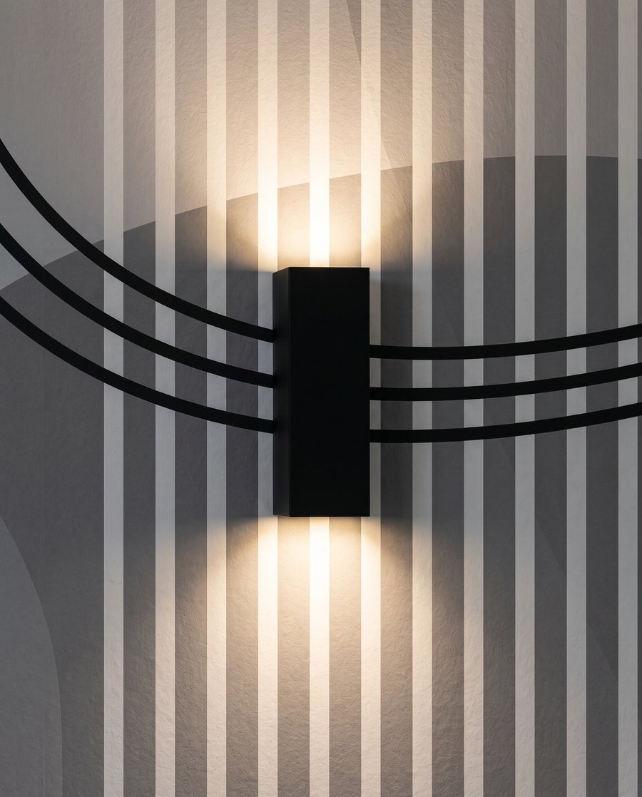 Oblé tvary s pruhmi — detail