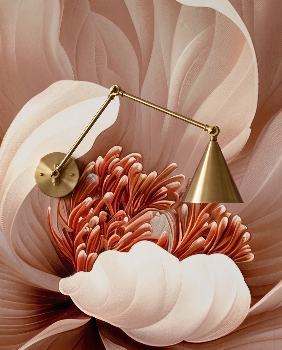 Krémová kvetina zblízka — detail