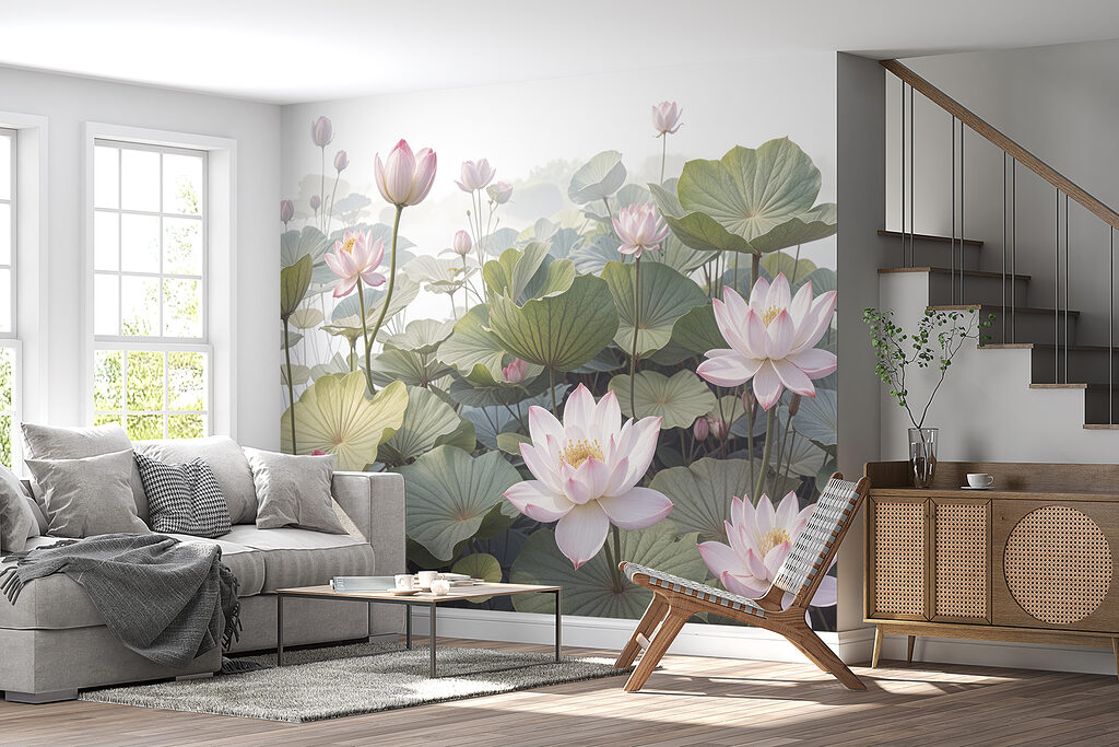 Lotosy nad okrúhlymi listami — interiér 5