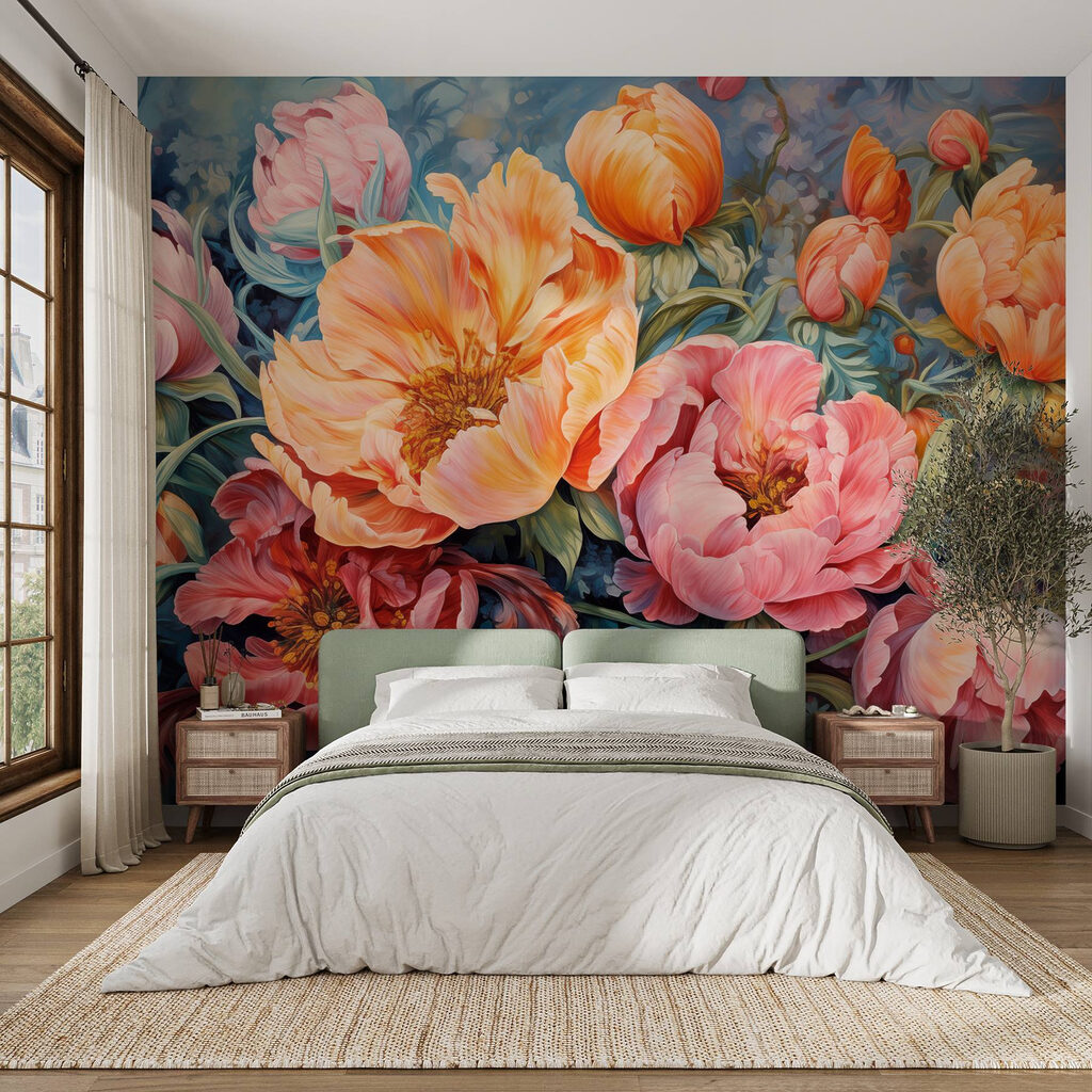 Plné kvety vo vrstvách — interiér 1