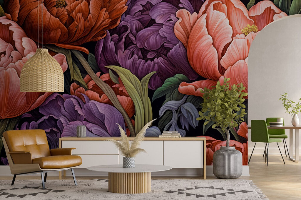 Pivonky a tulipány — interiér 4
