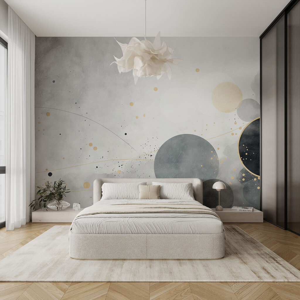 Kruhy pri spodnom okraji v interiéri